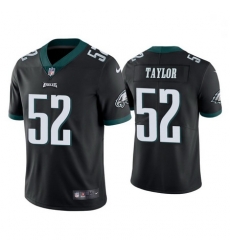 Men Nike Eagles 52 Davion Taylor Black Vapor Limited NFL Stitched Jersey Men Nike Eagles 52 Davion Taylor Black Vapor Limited NFL Stitched Jersey