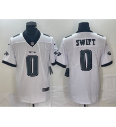 Men Philadelphia Eagles 0 D Andre Swift White Vapor Limited Stitched Football Jersey Men Philadelphia Eagles 0 D Andre Swift White Vapor Limited Stitched Football Jersey