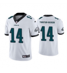 Men Philadelphia Eagles 14 Dorian Thompson Robinson White 2024 New F U S E Vapor Untouchable Limited Stitched Football Jersey Men Philadelphia Eagles 14 Dorian Thompson Robinson White 2024 New F U S E Vapor Untouchable Limited Stitched Football Jersey