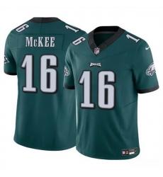 Men Philadelphia Eagles 16 Tanner McKee Green 2024 F U S E Vapor Untouchable Limited Stitched Football Jersey Men Philadelphia Eagles 16 Tanner McKee Green 2024 F U S E Vapor Untouchable Limited Stitched Football Jersey