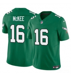 Men Philadelphia Eagles 16 Tanner McKee Kelly Green 2024 F U S E Vapor Untouchable Limited Stitched Football Jersey Men Philadelphia Eagles 16 Tanner McKee Kelly Green 2024 F U S E Vapor Untouchable Limited Stitched Football Jersey