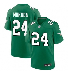 Men Philadelphia Eagles 24 Andrew MUKUBA Green Vapor Untouchable Limited Stitched Football Jersey