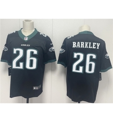 Men Philadelphia Eagles 26 Saquon Barkley Black 2024 New Vapor Untouchable Limited Stitched Football Jersey