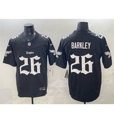 Men Philadelphia Eagles 26 Saquon Barkley Black 2025 F U S E 27Gothic Philly Edition 27 Vapor Limited Stitched Football Jersey Men Philadelphia Eagles 26 Saquon Barkley Black 2025 F U S E 27Gothic Philly Edition 27 Vapor Limited Stitched Football Jersey