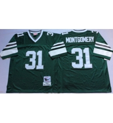 Men Philadelphia Eagles 31 Wilbert Montgomery Green M&N Throwback Jersey Men Philadelphia Eagles 31 Wilbert Montgomery Green M&N Throwback Jersey