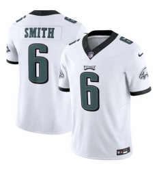 Men Philadelphia Eagles 6 DeVonta Smith White 2023 F U S E Vapor Untouchable Limited Stitched Football Jersey Men Philadelphia Eagles 6 DeVonta Smith White 2023 F U S E Vapor Untouchable Limited Stitched Football Jersey