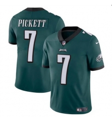 Men Philadelphia Eagles 7 Kenny Pickett Green Vapor Untouchable Limited Stitched Football Jersey Men Philadelphia Eagles 7 Kenny Pickett Green Vapor Untouchable Limited Stitched Football Jersey