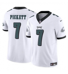 Men Philadelphia Eagles 7 Kenny Pickett White 2023 F U S E Vapor Untouchable Limited Stitched Football Jersey Men Philadelphia Eagles 7 Kenny Pickett White 2023 F U S E Vapor Untouchable Limited Stitched Football Jersey