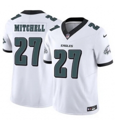 Men Philadelphia Eagles Quinyon Mitchell #27 White F U S E Stitched NFL Jersey Men Philadelphia Eagles Quinyon Mitchell #27 White F U S E Stitched NFL Jersey