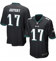 Mens Nike Philadelphia Eagles 17 Alshon Jeffery Game Black Alternate NFL Jersey Mens Nike Philadelphia Eagles 17 Alshon Jeffery Game Black Alternate NFL Jersey