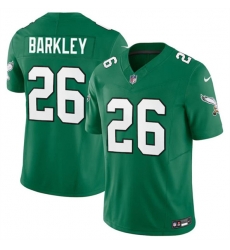 Men's Philadelphia Eagles #26 Saquon Barkley Green 2023 F.U.S.E. Vapor Untouchable Limited Throwback Football Stitched Jersey Men's Philadelphia Eagles #26 Saquon Barkley Green 2023 F.U.S.E. Vapor Untouchable Limited Throwback Football Stitched Jersey