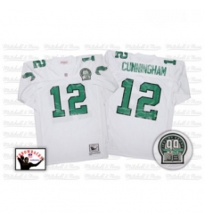 Mitchell And Ness Philadelphia Eagles 12 Randall Cunningham White Authentic NFL Jersey Mitchell And Ness Philadelphia Eagles 12 Randall Cunningham White Authentic NFL Jersey