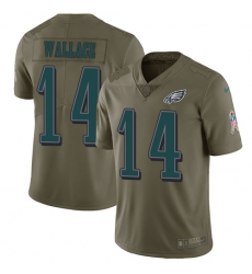 Nike Eagles #14 Mike Wallace Olive Mens Stitched NFL Limited 2017 Salute To Service Jersey Nike Eagles #14 Mike Wallace Olive Mens Stitched NFL Limited 2017 Salute To Service Jersey