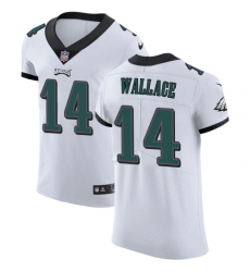Nike Eagles #14 Mike Wallace White Mens Stitched NFL Vapor Untouchable Elite Jersey