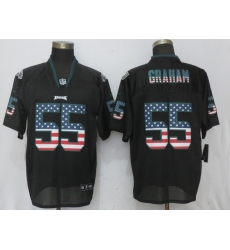 Nike Eagles #55 Brandon Graham Black USA Flag Elite Jersey Nike Eagles #55 Brandon Graham Black USA Flag Elite Jersey