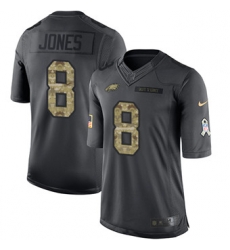 Nike Eagles #8 Donnie Jones Black Mens Stitched NFL Limited 2016 Salute To Service Jersey Nike Eagles #8 Donnie Jones Black Mens Stitched NFL Limited 2016 Salute To Service Jersey