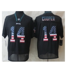 Nike Philadelphia Eagles 14 Riley Cooper Black Elite USA Flag Fashion NFL Jersey Nike Philadelphia Eagles 14 Riley Cooper Black Elite USA Flag Fashion NFL Jersey