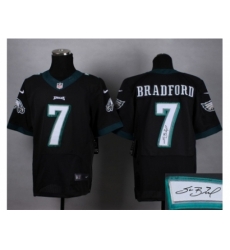 Nike Philadelphia Eagles 7 Sam Bradford black Elite Signature Jersey Nike Philadelphia Eagles 7 Sam Bradford black Elite Signature Jersey