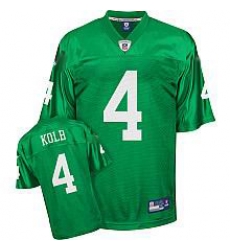 Philadelphia Eagles 1960 4 Kevin Kolb Throwback Team Color green Jersey 50TH patch Philadelphia Eagles 1960 4 Kevin Kolb Throwback Team Color green Jersey 50TH patch