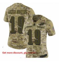 Eagles 19 JJ Arcega Whiteside Camo Women Stitched Football Limited 2018 Salute to Service Jersey Eagles 19 JJ Arcega Whiteside Camo Women Stitched Football Limited 2018 Salute to Service Jersey
