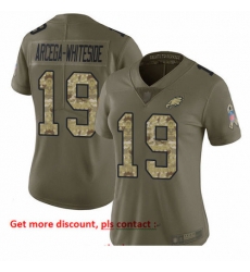 Eagles 19 JJ Arcega Whiteside Olive Camo Women Stitched Football Limited 2017 Salute to Service Jersey Eagles 19 JJ Arcega Whiteside Olive Camo Women Stitched Football Limited 2017 Salute to Service Jersey