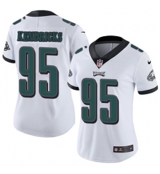 Nike Eagles #95 Mychal Kendricks White Womens Stitched NFL Vapor Untouchable Limited Jersey Nike Eagles #95 Mychal Kendricks White Womens Stitched NFL Vapor Untouchable Limited Jersey