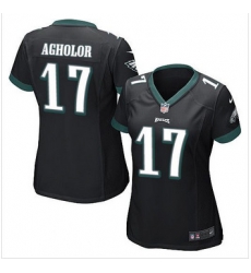 Women NEW Eagles #17 Nelson Agholor Black Alternate Stitched NFL New Elite Jersey Women NEW Eagles #17 Nelson Agholor Black Alternate Stitched NFL New Elite Jersey
