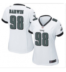 Women NEW Eagles #98 Connor Barwin White Stitched NFL New Elite Jersey Women NEW Eagles #98 Connor Barwin White Stitched NFL New Elite Jersey
