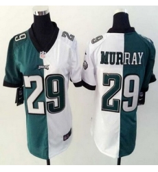Women New Eagles #29 DeMarco Murray Green White Stitched NFL Elite Split Jersey Women New Eagles #29 DeMarco Murray Green White Stitched NFL Elite Split Jersey