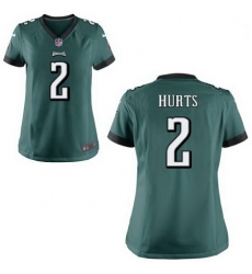 Women Nike Eagles 2 Jalen Hurts Green Vapor Limited Stitched NFL Jersey Women Nike Eagles 2 Jalen Hurts Green Vapor Limited Stitched NFL Jersey