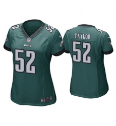 Women Nike Eagles 52 Davion Taylor Green Vapor Limited NFL Stitched Jersey Women Nike Eagles 52 Davion Taylor Green Vapor Limited NFL Stitched Jersey