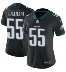 Women Philadelphia Eagles Brandon Graham #55 Black F U S E Stitched NFL Jersey Women Philadelphia Eagles Brandon Graham #55 Black F U S E Stitched NFL Jersey
