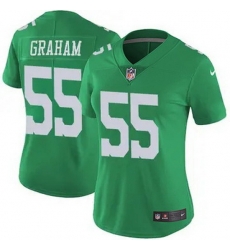 Women Philadelphia Eagles Brandon Graham #55 Green Vapor Untouchable Limited Stitched NFL Jersey Women Philadelphia Eagles Brandon Graham #55 Green Vapor Untouchable Limited Stitched NFL Jersey