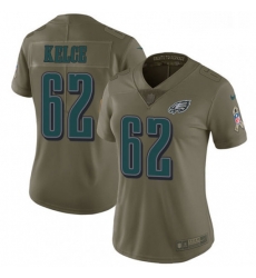 Womens Nike Philadelphia Eagles 62 Jason Kelce Limited Olive 2017 Salute to Service NFL Jersey Womens Nike Philadelphia Eagles 62 Jason Kelce Limited Olive 2017 Salute to Service NFL Jersey