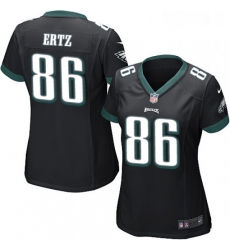 Womens Nike Philadelphia Eagles 86 Zach Ertz Game Black Alternate NFL Jersey Womens Nike Philadelphia Eagles 86 Zach Ertz Game Black Alternate NFL Jersey
