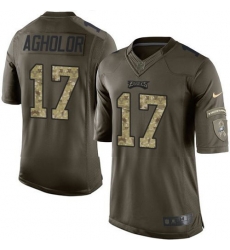 Nike Eagles #17 Nelson Agholor Green Youth Stitched NFL Limited Salute to Service Jersey Nike Eagles #17 Nelson Agholor Green Youth Stitched NFL Limited Salute to Service Jersey