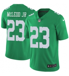 Nike Eagles #23 Rodney McLeod Jr Green Youth Stitched NFL Limited Rush Jersey Nike Eagles #23 Rodney McLeod Jr Green Youth Stitched NFL Limited Rush Jersey