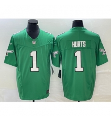Youth Philadelphia Eagles #1 Jalen Hurts Green 2023 FUSE Vapor Limited Throwback Stitched Jersey Youth Philadelphia Eagles #1 Jalen Hurts Green 2023 FUSE Vapor Limited Throwback Stitched Jersey