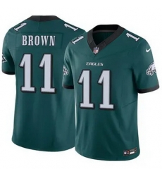 Youth Philadelphia Eagles A.J. Brown #11 Green F U S E Stitched NFL Jersey Youth Philadelphia Eagles A.J. Brown #11 Green F U S E Stitched NFL Jersey