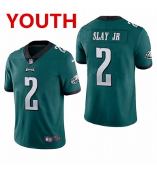 youth philadelphia eagles 2 darius slay jr  midnight green vapor limited Nike jersey 