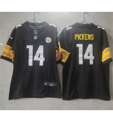 Men Pittsburgh Steelers 14 George Pickens Black 2023 F U S E Vapor Untouchable Limited Jersey Men Pittsburgh Steelers 14 George Pickens Black 2023 F U S E Vapor Untouchable Limited Jersey