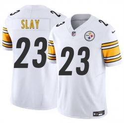 Men Pittsburgh Steelers 23 Darius Slay White 2025 F U S E  Vapor Limited Stitched Football Jersey