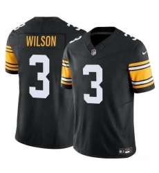 Men Pittsburgh Steelers 3 Russell Wilson Black F U S E Vapor Untouchable Limited Football Stitched Jersey Men Pittsburgh Steelers 3 Russell Wilson Black F U S E Vapor Untouchable Limited Football Stitched Jersey