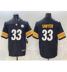 Men Pittsburgh Steelers 33 Jack Sawyer Black 2025 Vapor Limited Stitched Football Jersey
