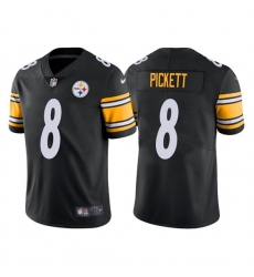 Men Pittsburgh Steelers 8 Kenny Pickett Black Vapor Untouchable Limited Stitched Jersey Men Pittsburgh Steelers 8 Kenny Pickett Black Vapor Untouchable Limited Stitched Jersey