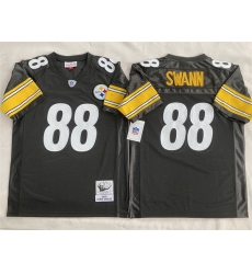 Men Pittsburgh Steelers 88 Lynn Swann Black Stitched Football Jersey