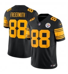 Men Pittsburgh Steelers 88 Pat Freiermuth Black 2023 F U S E Vapor Color Rush Limited Stitched Jersey Men Pittsburgh Steelers 88 Pat Freiermuth Black 2023 F U S E Vapor Color Rush Limited Stitched Jersey