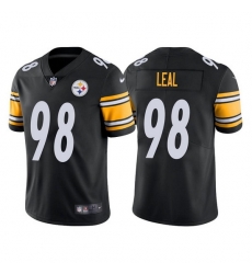 Men Pittsburgh Steelers 98 DeMarvin Leal Black Vapor Untouchable Limited Stitched Jersey Men Pittsburgh Steelers 98 DeMarvin Leal Black Vapor Untouchable Limited Stitched Jersey