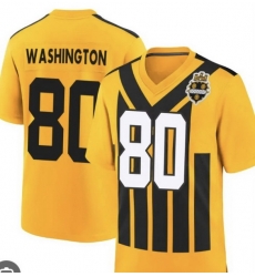 Men Pittsburgh Steelers Darnell Washington #80 Gold 1933 F U S E Throwback Alternate Football Stitched Football Jersey