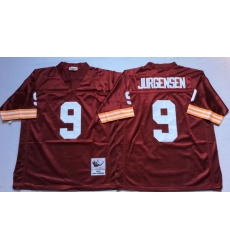 Men Redskins 9 Sonny Jurgensen Red M&N Throwback Jersey Men Redskins 9 Sonny Jurgensen Red M&N Throwback Jersey